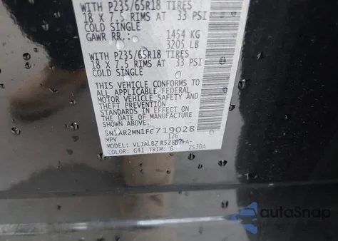 2015 Nissan Pathfinder S from USA, damaged, VIN 5N1AR2MN1FC719028